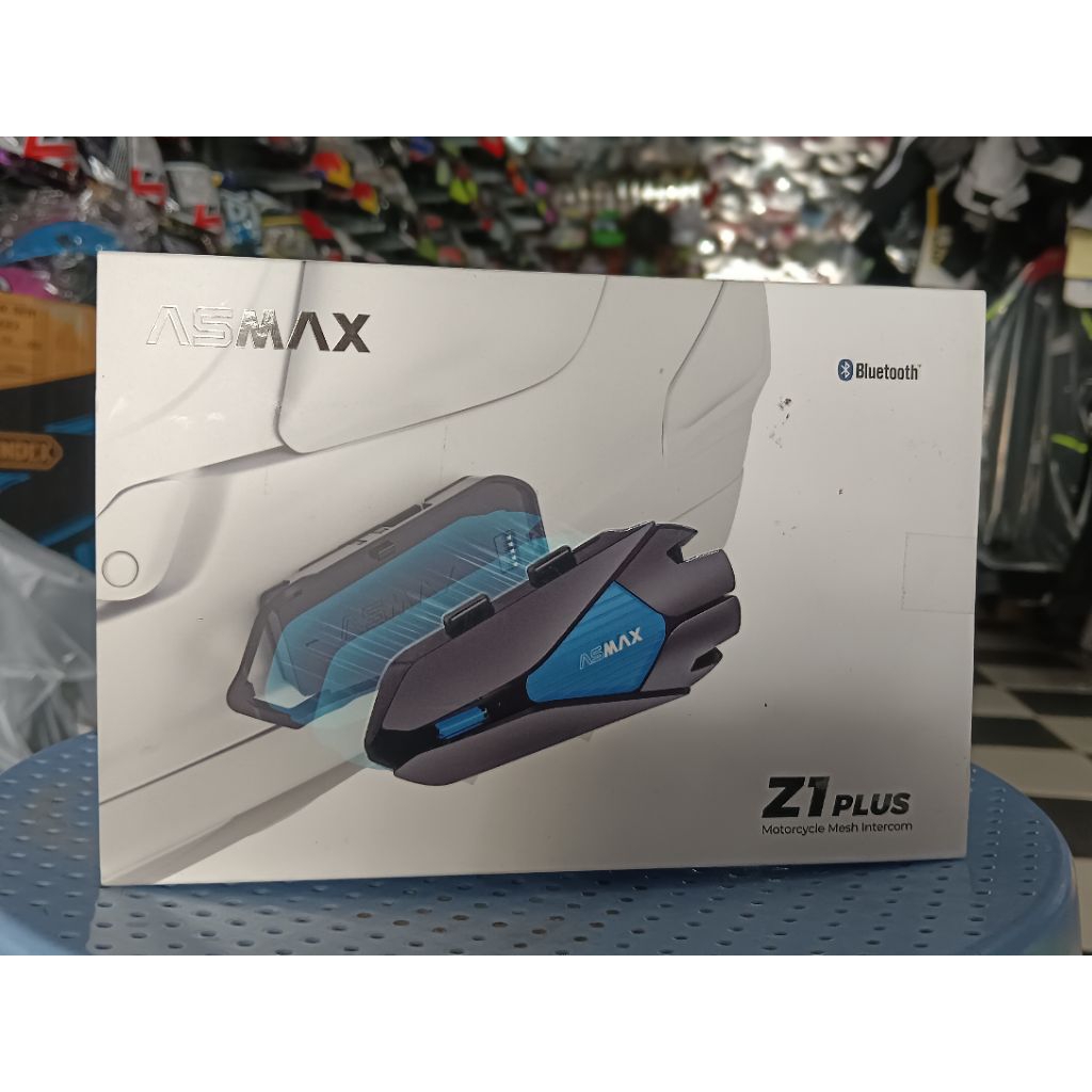 ASMAX Z1 Plus บลูทูธติดหมวกกันน็อคที่มีฟังก์ชั่นการเชื่อมต่อMesh intercom ระหว่างผู้ขับขี่ได้สูงสุด 