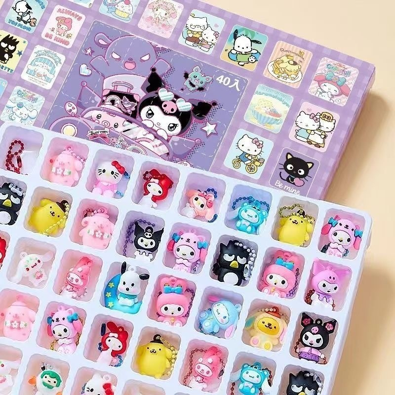 ถุงสุ่มพวงกุญแจ (1 ชุด 24 ชิ้น)  กล่องสุ่ม กระเป๋ากล่องตาบอด พวงกุญแจน่ารัก - รูปที่ 4