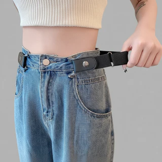 [W0096] เข็มขัดปรับเอวกางเกง ยางยืด ปรับสายได้ สไตล์วินเทจ Belts ใส่ได้ทั้งผู้ชายผู้หญิง
