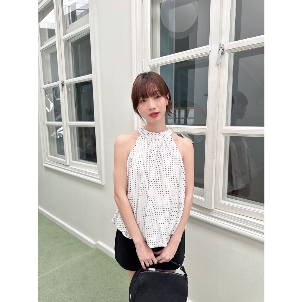 Choosedress A4676 Lady Ann Top เสื้อทรงบอลลูนลายจุด ราคา ถูกที่สุด ดีลบีเคเค แกลเลอรีภาพที่ 8