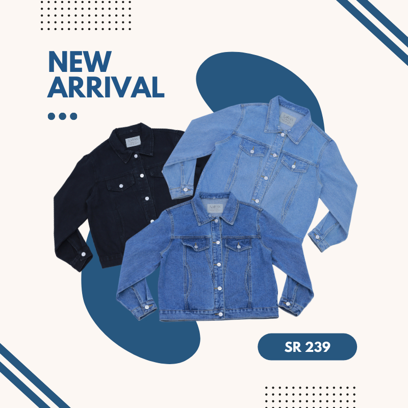 SARAN SR239 เสื้อแจ็คเก็ตยีนส์