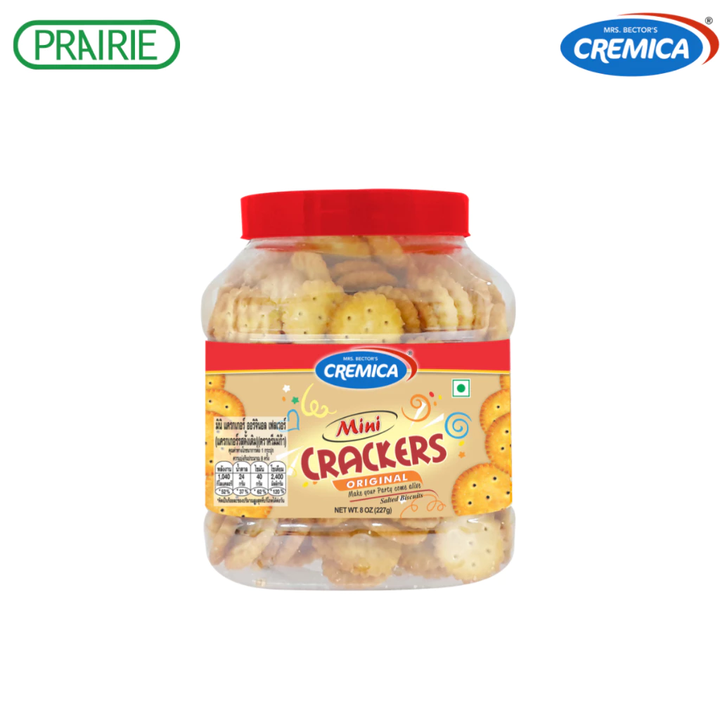 ครีมมิก้า มินิ แครกเกอร์ ออริจินอล เฟลเวอร์ 227 กรัม / Cremica Mini Crackers original flavor