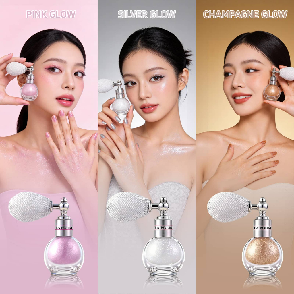 สเปรย์กลิตเตอร์ 3-IN-1 สเปรย์ประกายผิว สเปรย์ผม เนื้อบางเบา ไม่อุดตัน ฉีดได้ทั้งหน้า-ตัว-ผม ติดทนนาน ปังมาก ราคา ถูกที่สุด ดีลบีเคเค แกลเลอรีภาพที่ 8