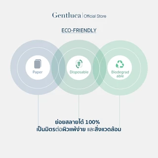 [1กล่อง] กระดาษซับมันสำหรับผิวแพ้ง่าย 50แผ่น – Gentluca | ไม่มีแป้ง ไม่มีพลาสติก ย่อยสลายได้