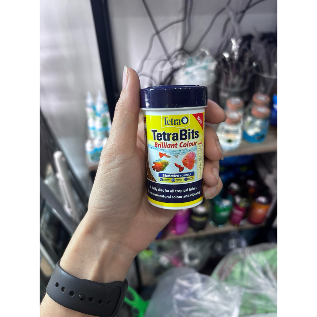 Tetra Bits Complete อาหารปลาแบบกระปุกเล็กกินดีเล่งสีเล่งโต พร้อมส่ง