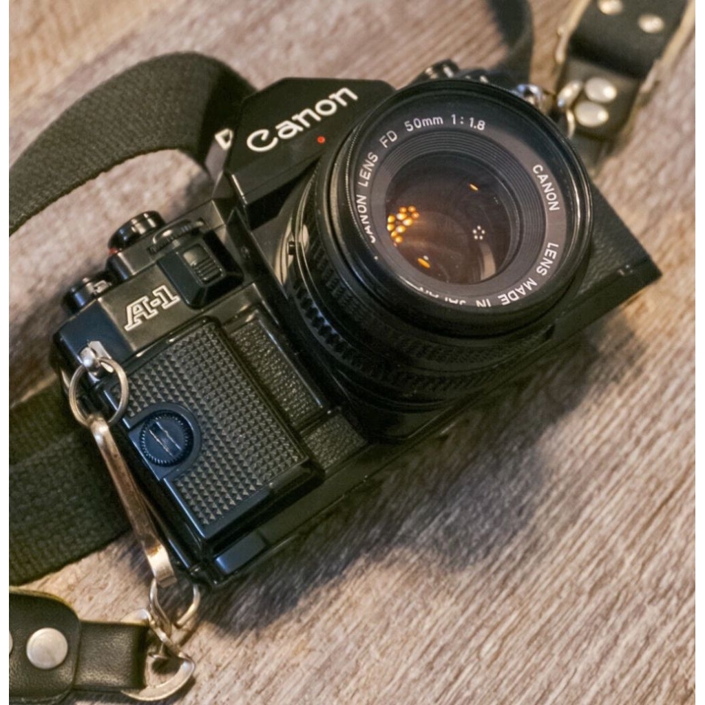 Canon A-1 กล้องฟิล์ม 35mm + Canon FD 50mm f/1.8 + Skylight Filter