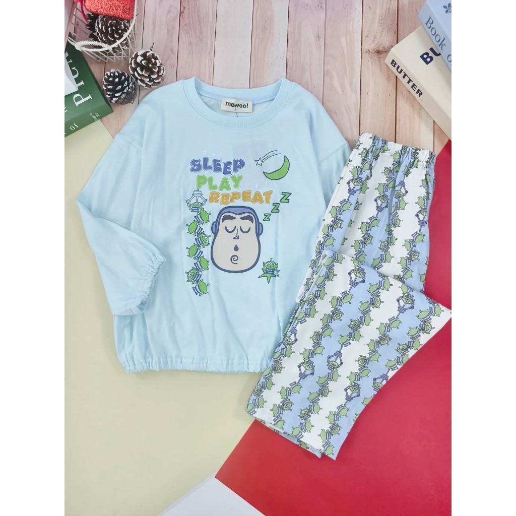 MEWOO ชุดนอน Toy story - Buzz สีฟ้า