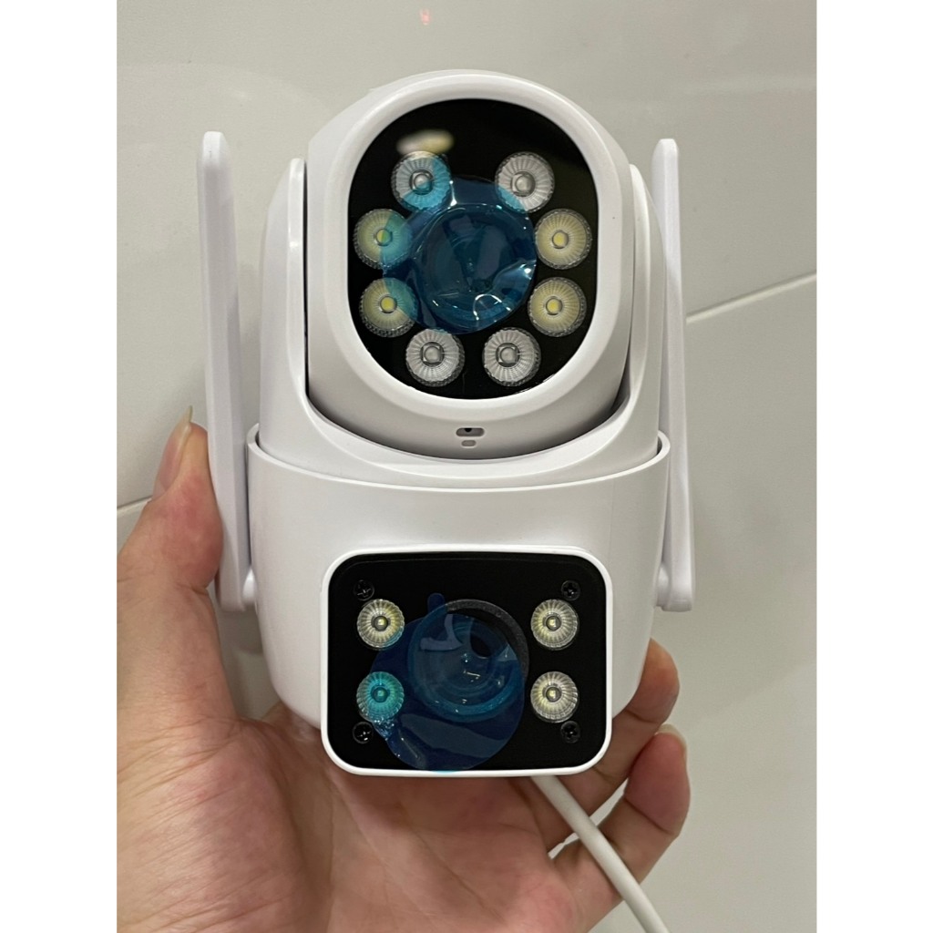 ICSEEกล้องวงจรปิดcctv wifi ICSEE-Q138เลนส์คู่ HD 4K การติดตามการเคลื่อนไหว คืนวิสัยทัศน์อินฟราเรด, I