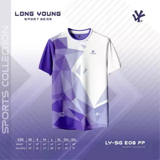 เสื้อพิมพ์ลาย เสื้อกีฬาสี สีสด ผ้าลื่น ไม่อับชื้น พร้อมส่ง E08