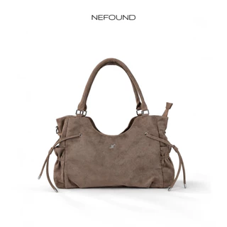 NF25035 NEFOUND กระเป๋าสะพายรุ่น Charmmie bag หนังกลับ Premium