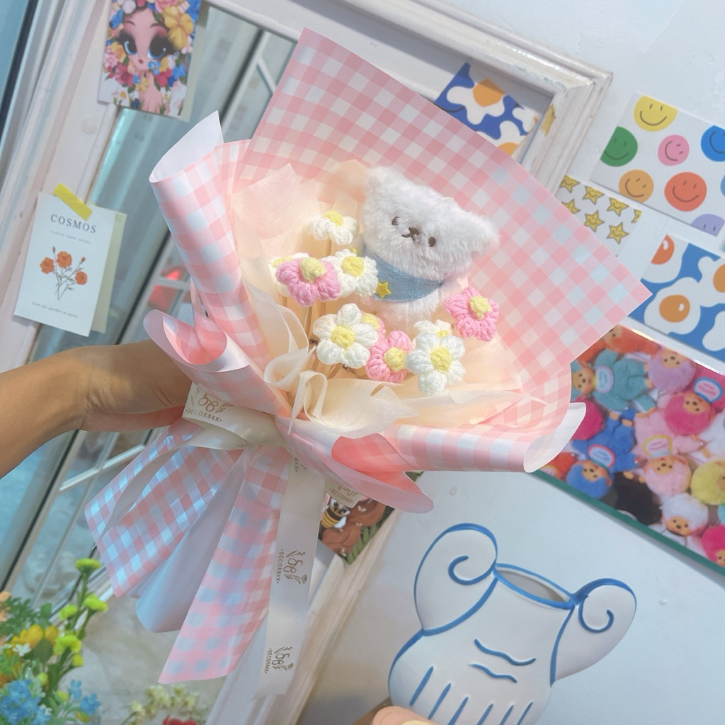 (พร้อมจัดส่ง ) ช่อตุ๊กตา มีหลายแบบ ราคา ต่อ 1 ช่อ ช่อปัจฉิม