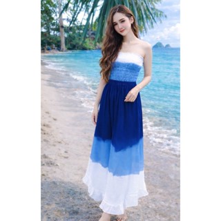 ชุดเซตมัดย้อม2ชิ้นสีครามสดใส สวยๆจ้า มีทั้งสาวตัวเล็กสวยอวบ …