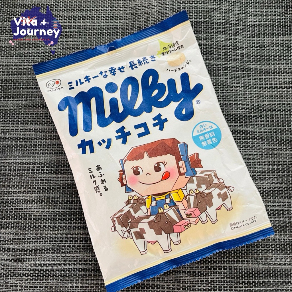 FUJIYA Milky Kuchi Candy เป๊ะโกะ ลูกอมนม จากญี่ปุ่น นุ่มละมุน