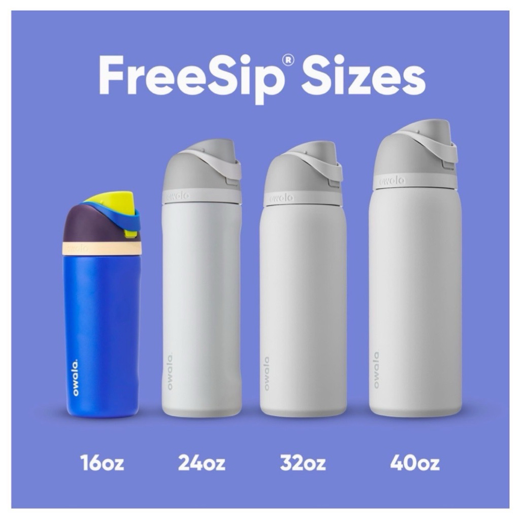 พร้อมส่ง สินค้า🇺🇸 ✅owala FreeSip® USA โอวาล่า  ฝาพร้อมยาง 16oz. , 24 oz. , 32oz. owala kids ของแท้ 💯 อเมริกา - รูปที่ 5