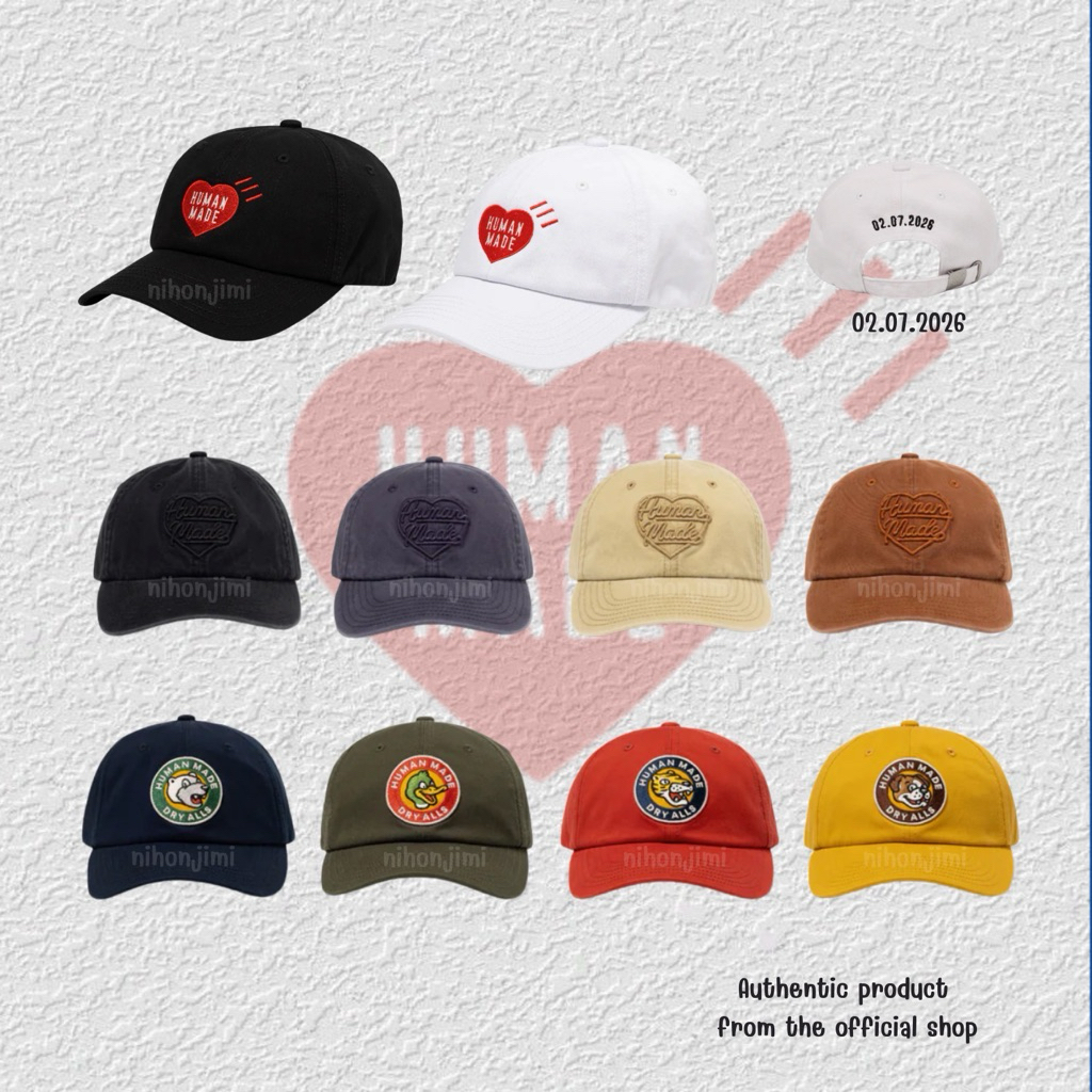 🦆พร้อมส่ง🐯 HUMAND MADE 6PANEL TWILL CAP, DAILY CAP