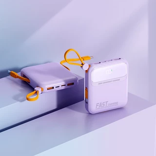 TUWO พาวเวอร์แบงค์30000mAh 120W Fast Charge powerbank สามสายในตัว เล็ก เบา เพาเวอร์แบงค์ แบตสำรอง แบบพกง่ายดาย แบตทนนาน