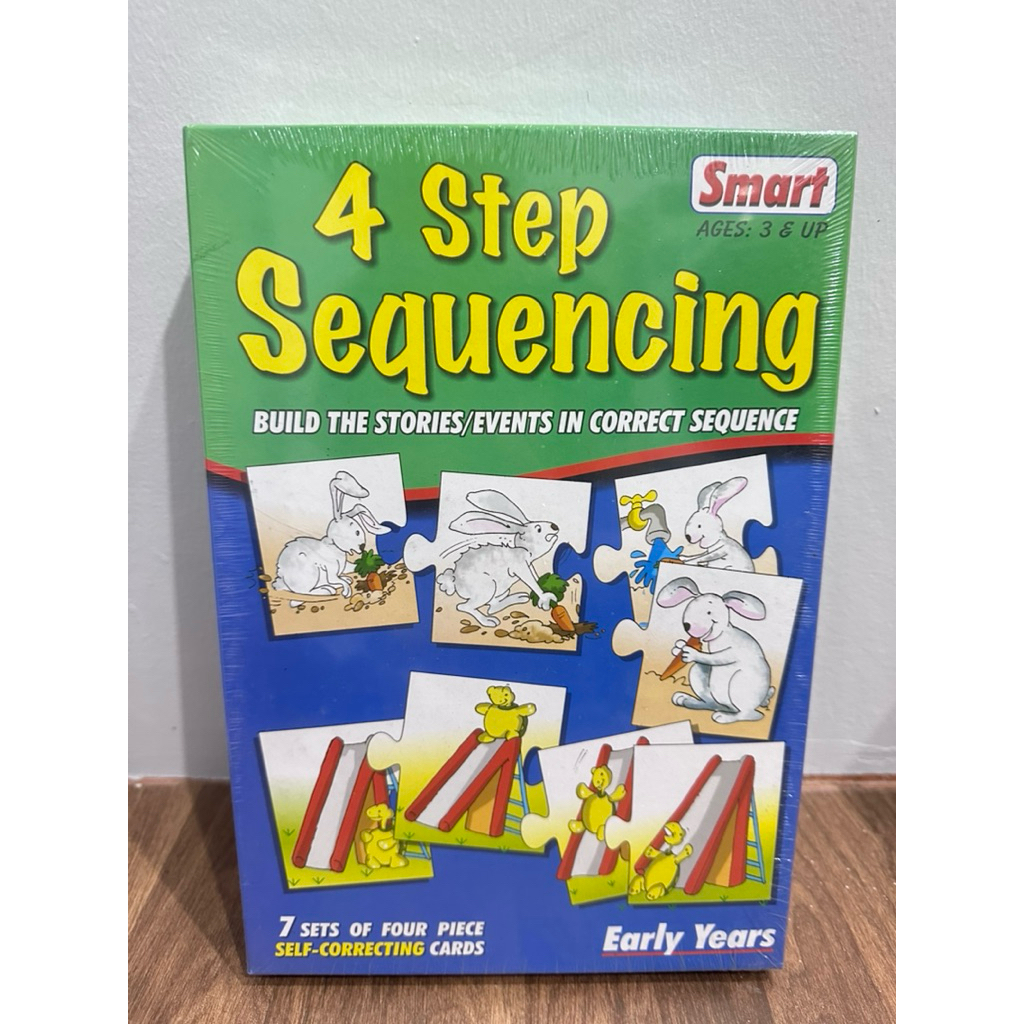 [ขายดี] Smart – 4 Step Sequencing  เกมเรียงลำดับเหตุการณ์ 4 ขั้นตอน เสริมการเล่าเรื่อง เด็ก 3+ ฝึกสมอง เสริมพัฒนาการ