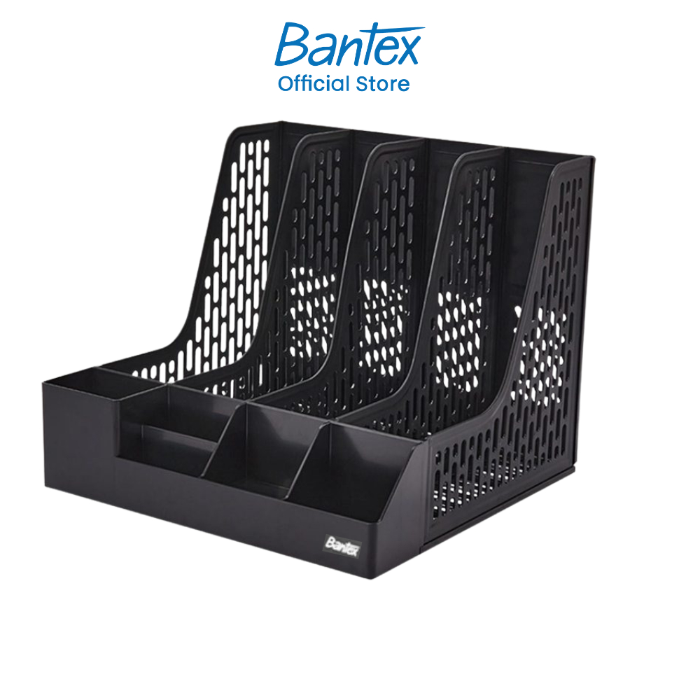 [ของขวัญฟรี] Bantex กล่องใส่เอกสารตั้งโต๊ะ แฟ้มตั้งโต๊ะเก็บเอกสาร A4 มีช่องด้านหน้า File Organizer