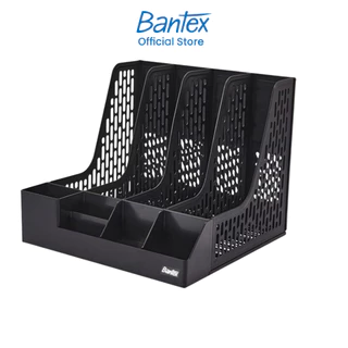 [ของขวัญฟรี] Bantex กล่องใส่เอกสารตั้งโต๊ะ แฟ้มตั้งโต๊ะเก็บเอกสาร A4 มีช่องด้านหน้า File Organizer