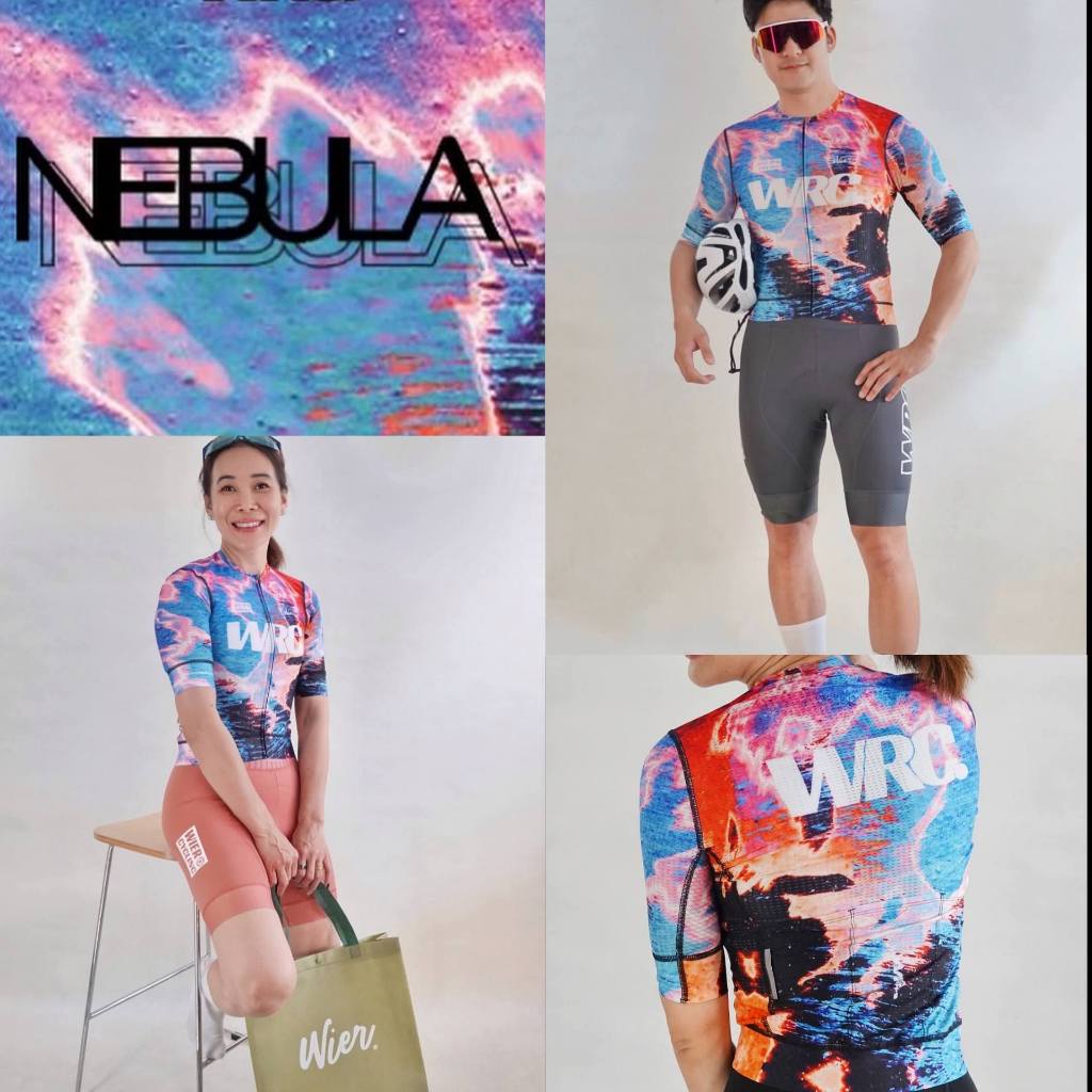 WRC Quantum race : Nebula เสื้อปั่นจักรยาน แอโร่ว กระชับ Dry-Cool Peak Perform. ใส่ได้ทั้ง ช/ญ UV tec. , Light Wight