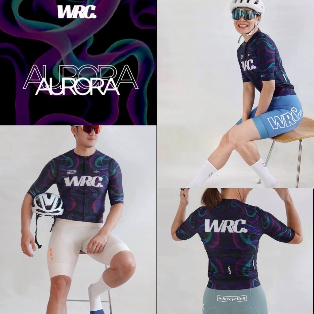 WRC Quantum race : Aurora เสื้อปั่นจักรยาน แอโร่ว กระชับ Dry-Cool Peak Perform. ใส่ได้ทั้ง ช/ญ UV tec. , Light Wight