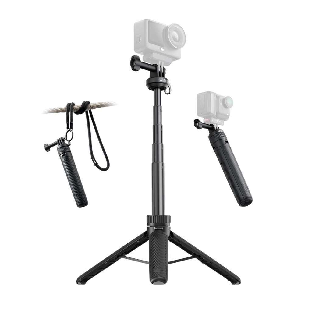Ulanzi MT92  ไม้เซลฟี่ ขาตั้งกล้อง GoPro DJI Insta360 มีสายคล้อง รับน้ำหนัก 1.3 กก. ถ่ายวิดีโอ Vlog