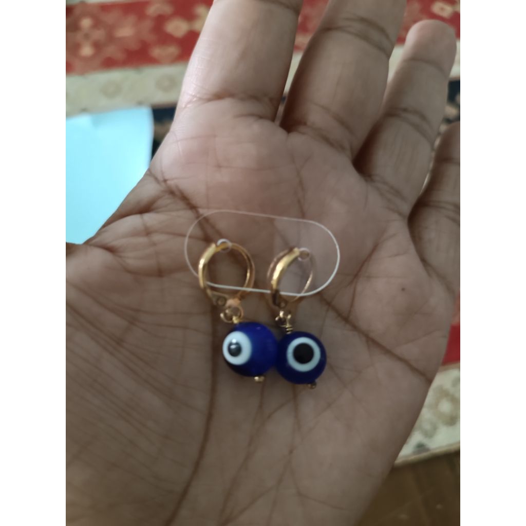 ต่างหูevil eye แก้ว 🇹🇷