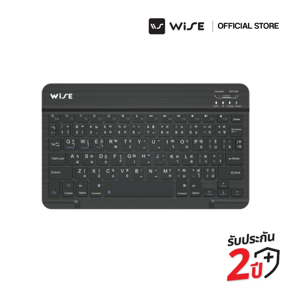 WiSE คีย์บอร์ดไร้สาย บลูทูธ 5.0 KAMI Bluetooth Keyboard Type C 10" รองรับทั้ง ระบบ iOS และ Android (WIO-000014)