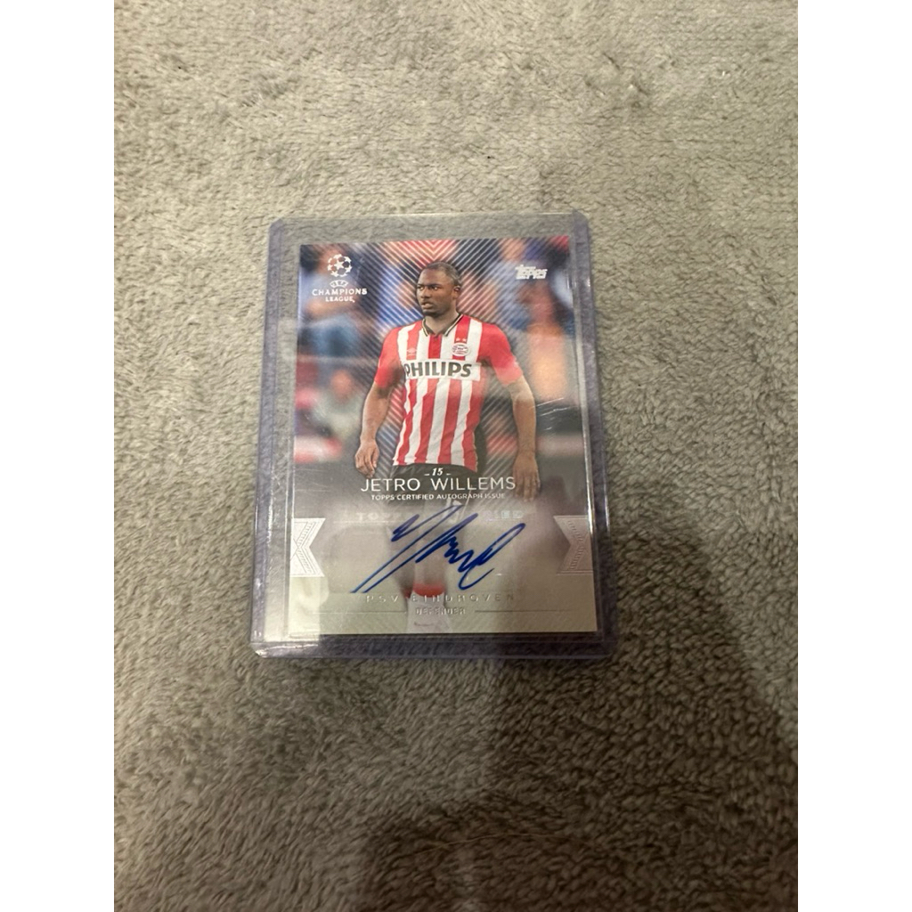 Topps Football Card Jetro Willems Autograph