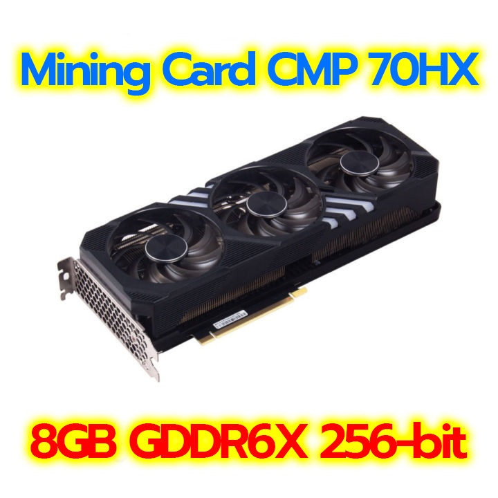 การ์ดจอสำหรับขุด Nvidia CMP 70HX 8GB mining card การ์ดจอขุด (สินค้ามือสอง) ถูกที่สุด ใช้โค๊ตลดได้