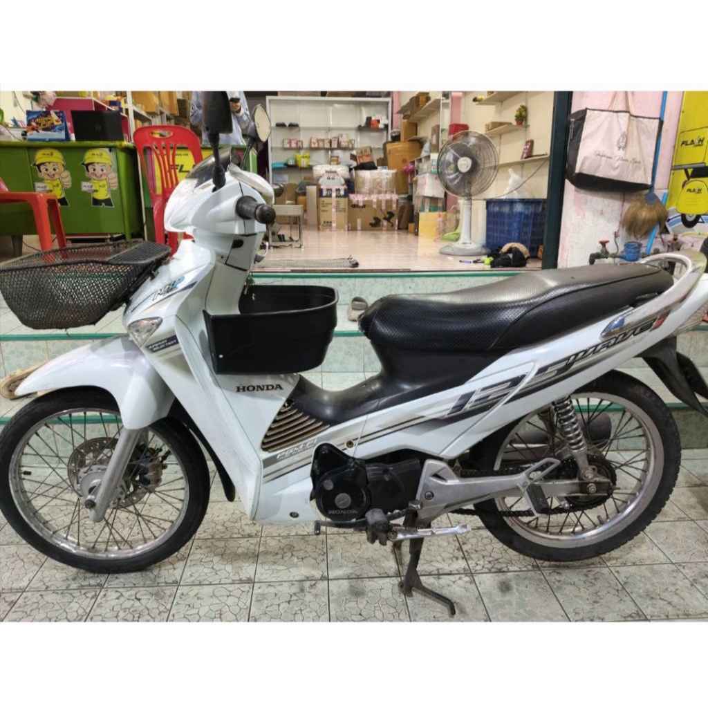 ตะกร้าหลังบังลม เวฟ 125i-s ไฟเลี้ยวบังลม
