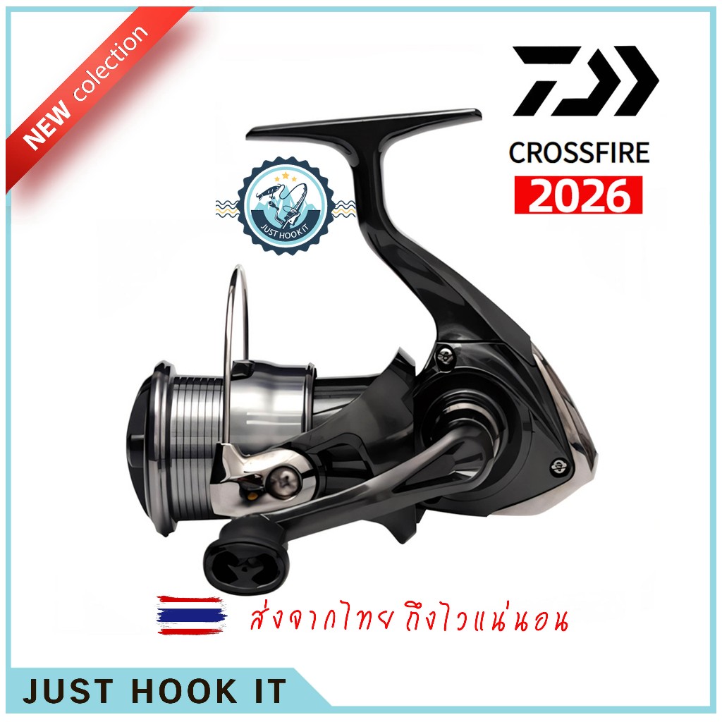 DAIWA CROSSFIRE LT ปี 2026 อัตราทดเกียร์ 5.2-6.2 เบรค 5-12 กก. ลูกปืน 3+1 ส่งจากไทย ]