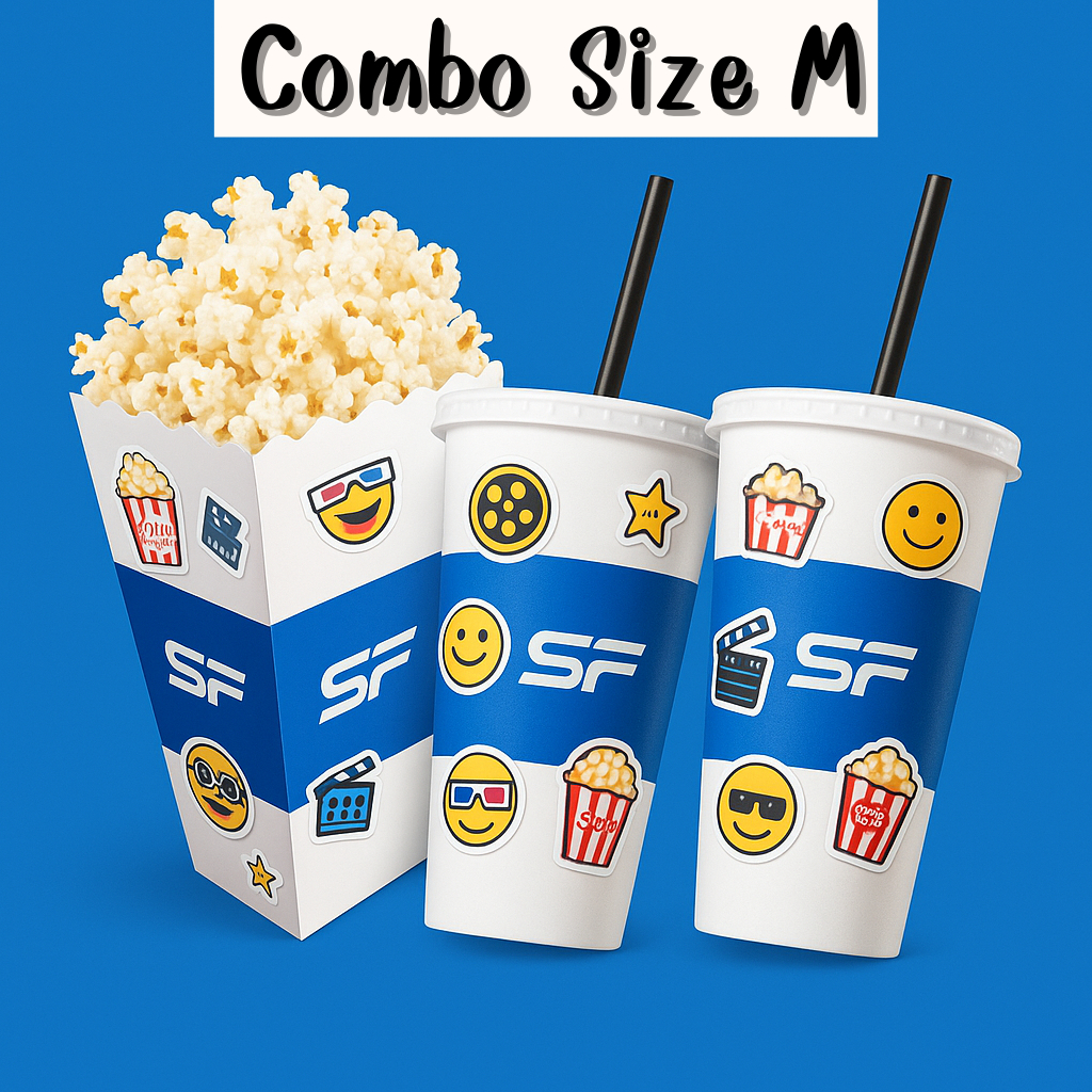 (ยังไม่พร้อมจัดส่งรออนุมัติ)SF Popcorn ป็อปคอร์น น้ำ คอมโบ เอสเอฟ พร้อมส่ง (ส่งในแชท ทักแชทก่อนสั้งเ