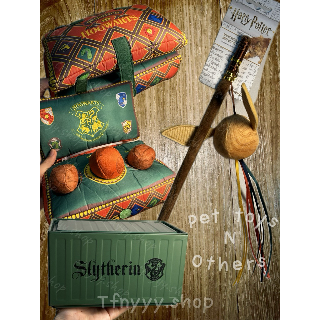 (พร้อมส่ง🇹🇭) ไม้ตกแมว golden snitch ของเล่นสัตว์เลี้ยง harry potter miniso