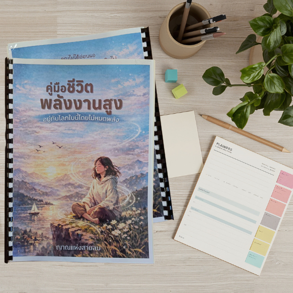หนังสือ คู่มือชีวิตพลังงานสูง อยู่กับโลกใบนี้โดยไม่หมดพลัง | หนังสือฮีลใจ ถนอมพลังชีวิต ขอบเขตชีวิต