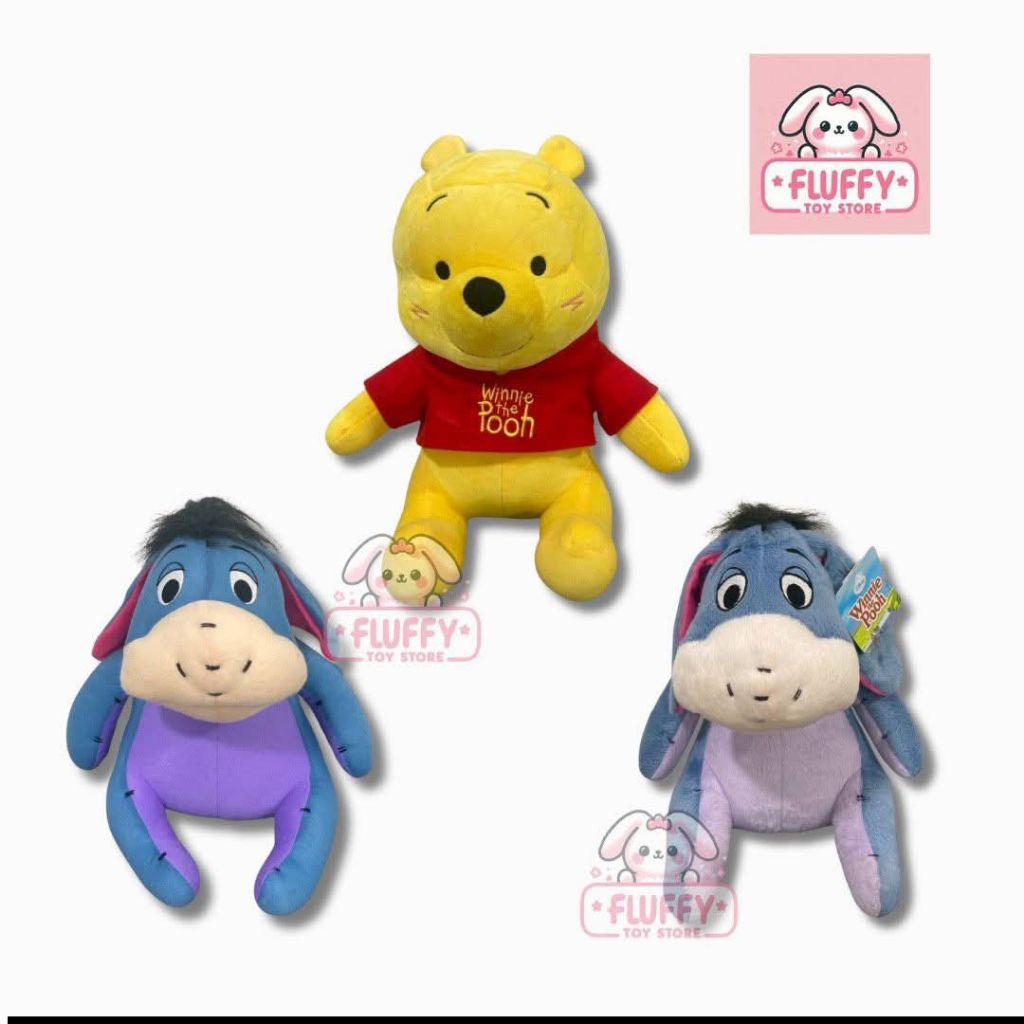 ตุ๊กตาWinniethePooh&Eeyoreลิขสิทธิ์แท้💯