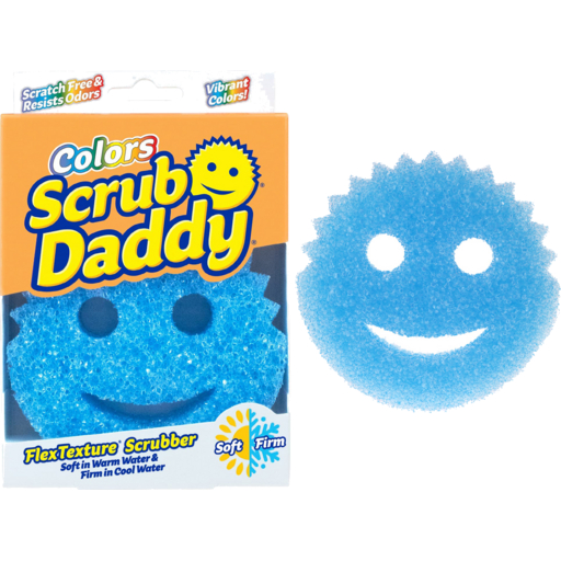 [พร้อมส่ง] Scrub Daddy ฟองน้ำอเนกประสงค์ นำเข้าจากอเมริกา 🇺🇸 ฟองน้ำหน้ายิ้ม (สีฟ้า/Blue color)