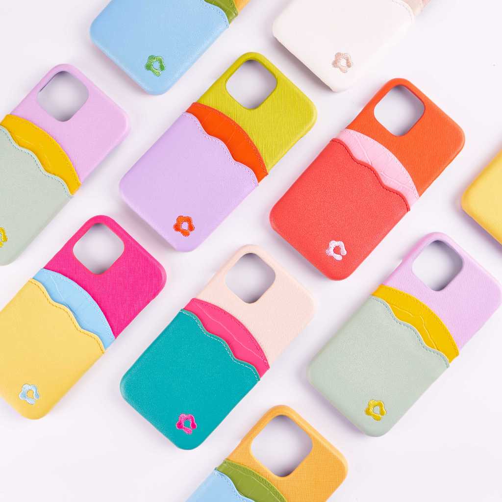 CROSS CULTURE - CIU CIU IPHONE CASE เคสโทรศัพท์ IPhone สีสันสดใส ทำจากหนังเทียม PU