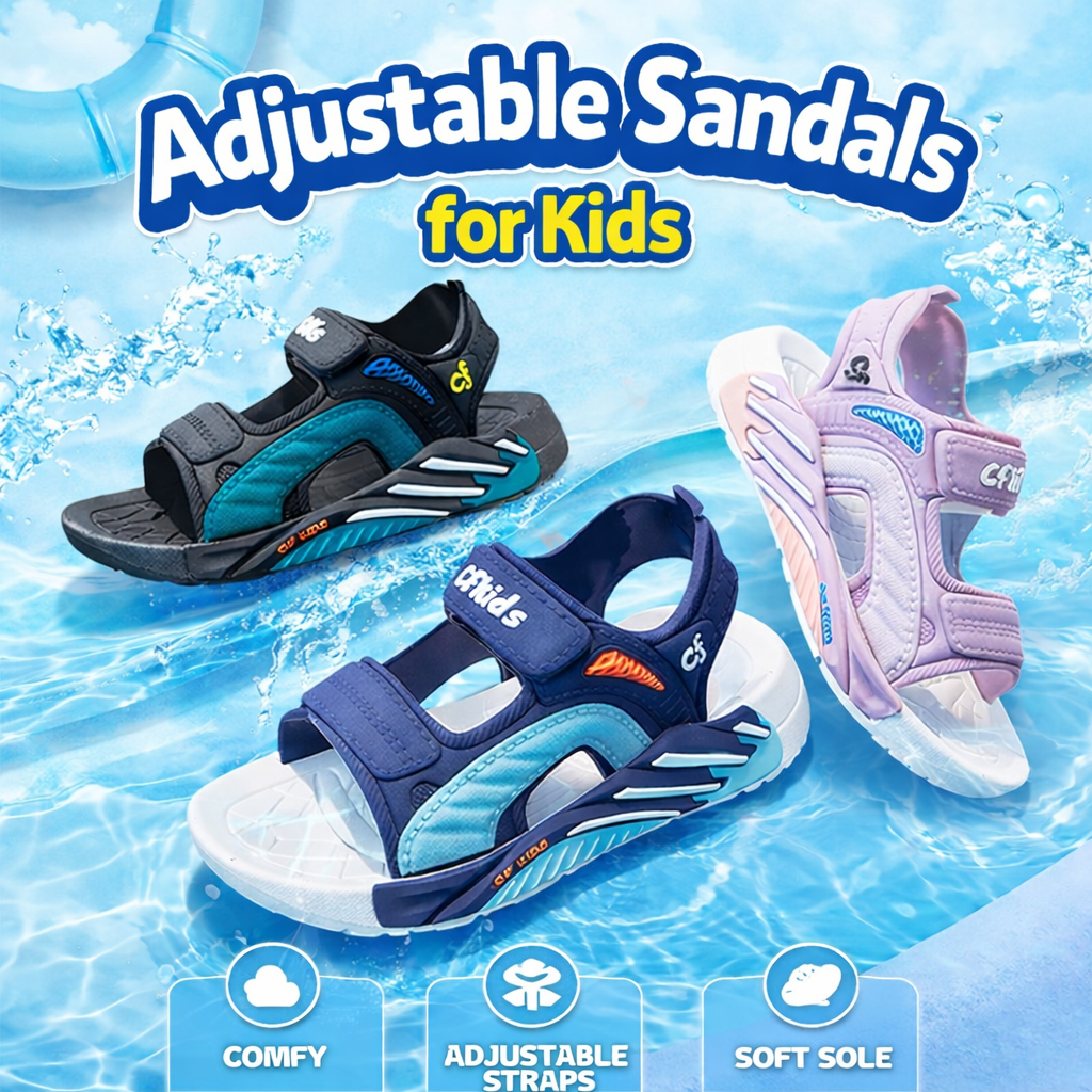 รองเท้าแตะเด็กแฟชั่นทะเล Kids Beach Sandals รัดส้น นุ่ม เบา