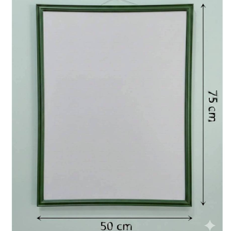 กรอบรูปสีขาว75x50cm. กรอบรูป75x50cm.สีขาว กรอบรูปแขวนผนัง แต่งบ้านสไตล์มินิมอล