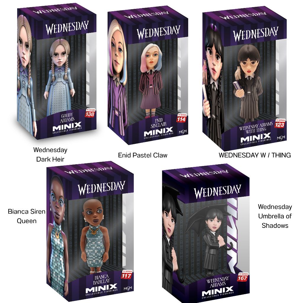 MINIX FIGURINE 12CM WEDNESDAY เวนส์เดย์  รหัส WEDNESDAY