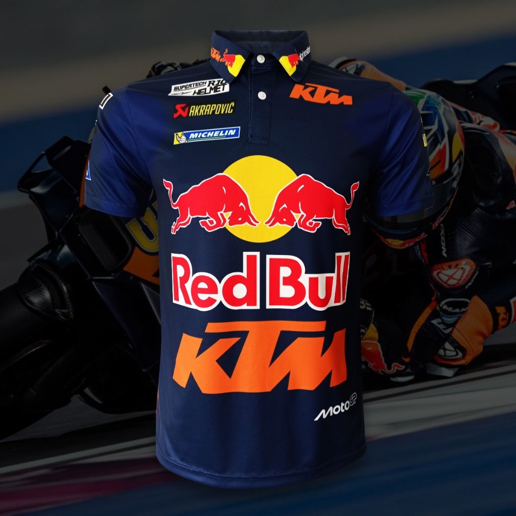 เสื้อPolo MotoGP เสื้อโปโลโมโตจีพีทีม เรดบูล KTM เรสซิ่ง 2025 #MG0196 รุ่น แบรด บินเดอร์#33 ไซส์ S-5XL