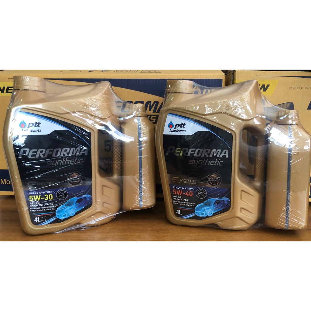น้ำมันเครื่องเบนซิน สังเคราะห์แท้ เพอร์ฟอร์ม่า ซินเธติค 4 ลิตร PERFORMA SYNTHETIC 4L 5w-30 / 5w-40