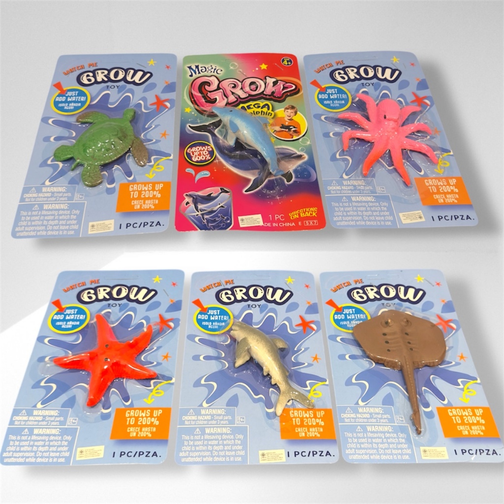 ส่งเร็ว มีส่งด่วนในวันเดียว คละลาย ของเล่นแช่น้ำขนาดใหญ่ที่โตสุดๆ Grow Toy แช่นานยิ่งใหญ่ สีสันสวยงาม ปลอดภัย
