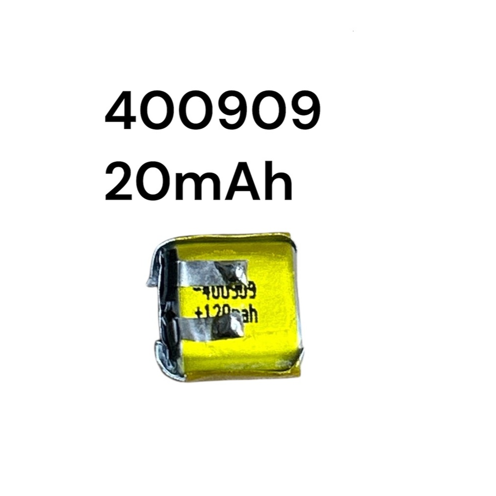 400909 401010 20mAh3.7V แบตเตอรี่ขนาดเล็ก แบตเตอรี่จิ๋ว สำหรับหูฟัง