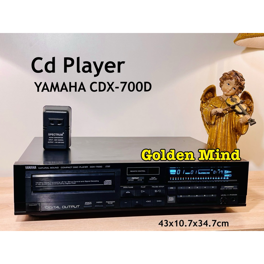 CD-03-130224 YAMAHA CDX-700D เครื่องเล่นซีดีมือสองจากประเทศญี่ปุ่น แถมหม้อแปลง ไม่มีรีโมท