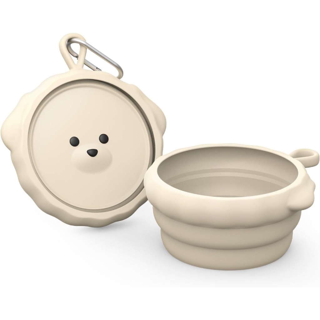 Lunabear by elago Silicone Collapsible Pet Bowl ชามสุนัข/แมวพับได้ | กันลื่น พกพาง่าย