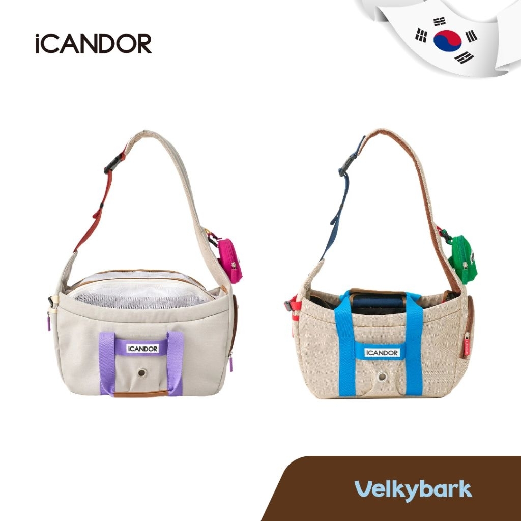 iCANDOR Peek-a-boo Bag กระเป๋าสัตว์เลี้ยงเกาหลี พาสะพายข้างเที่ยวสบาย