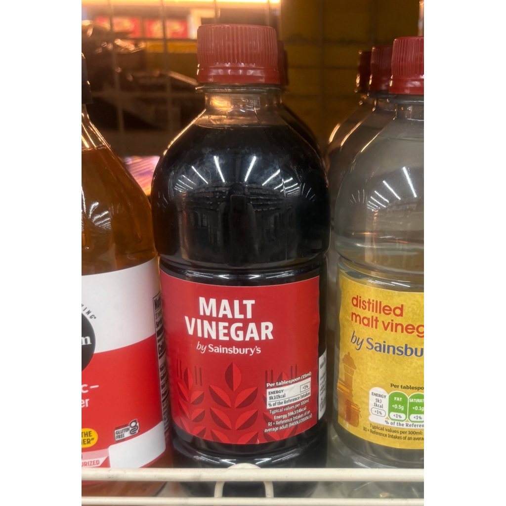 Wl malt vinegar by sainsbury’s 568 ml. น่ำส้มสายชูหมักจากมอลต์ 🇬🇧