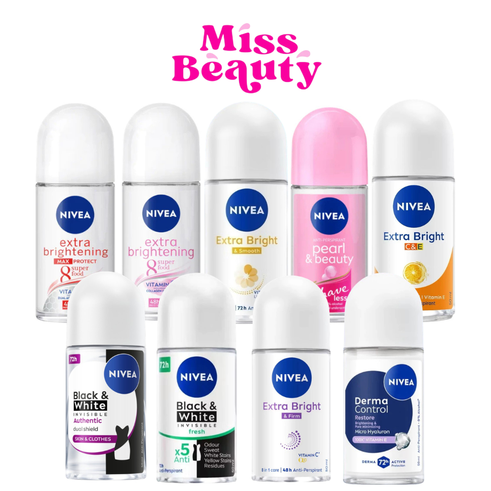 นีเวีย โรลออน ระงับกลิ่นกาย ใต้วงแขน 25/50 มล. NIVEA ROLL ON 25/50 ml.